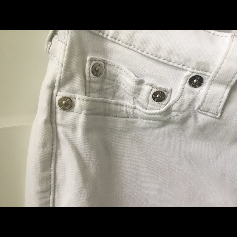 True Religion Men’s Skinny White Jeans Sz 31